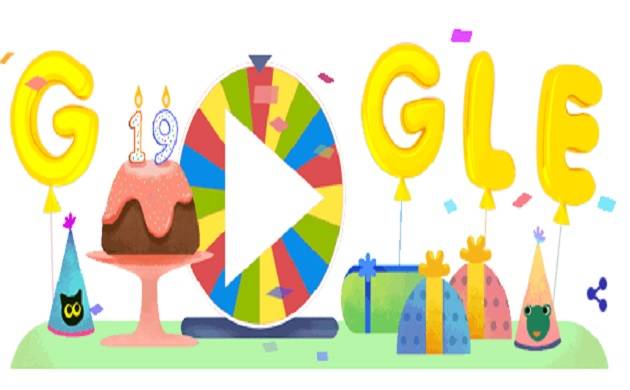 Google celebrates 19th birthday with 'Surprise Spinner ...