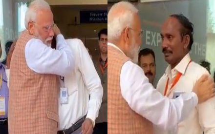 Image result for Chandrayaan 2 watch video: PM Modi gives emotional ISRO
